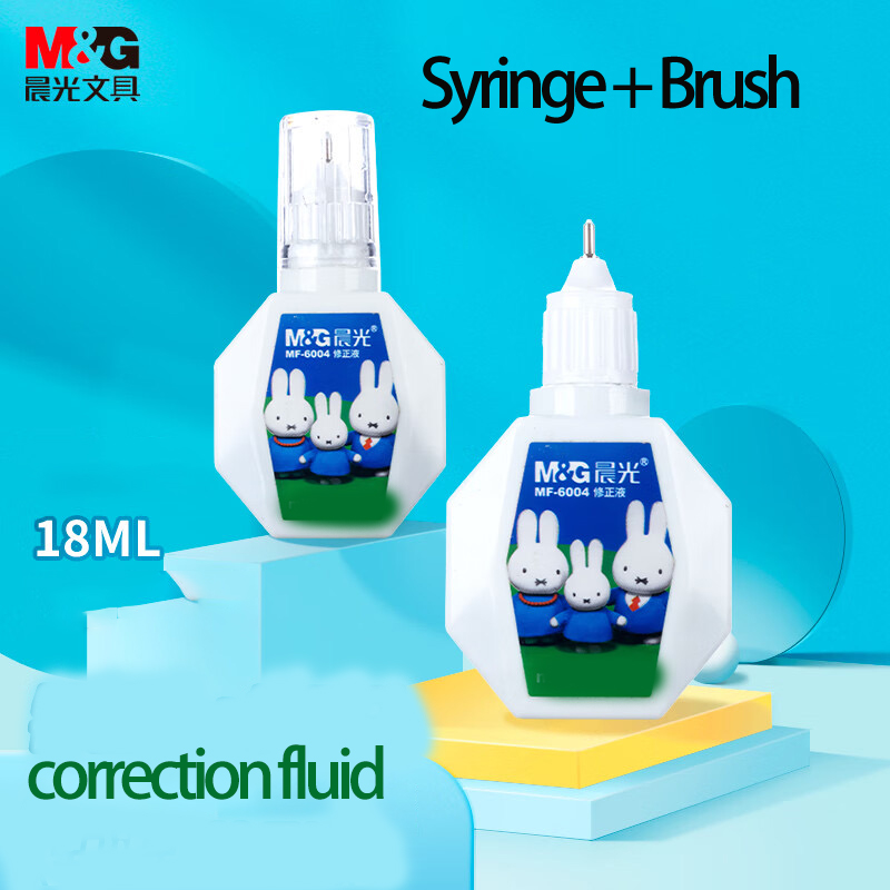 Correction Pen Fine - Корректирующая жидкость M&G, 18 мл, портативная