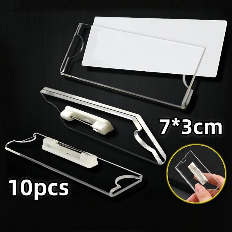 Прозрачный зажим-булавка для б – обзор и цена Index Card Holder