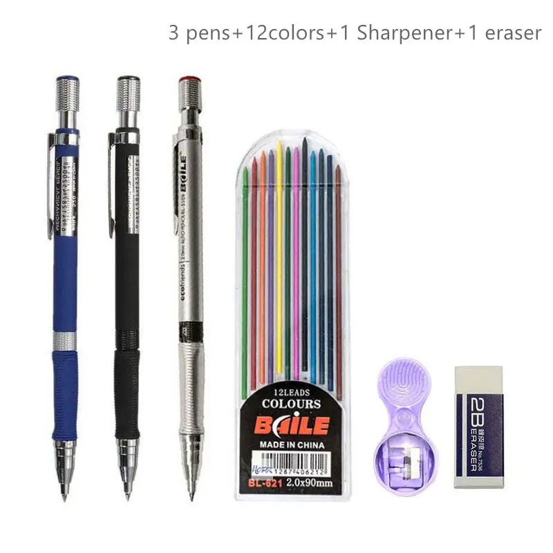 Набор механических карандашей  – обзор и цена Staedtler Pencil Lumocolor